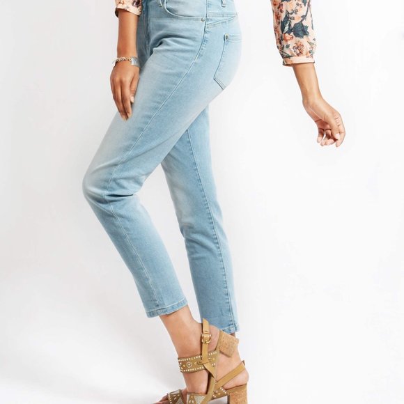 OLGYN Stretch Light Blue Denim Pant Skinny Fit - Picture 3 of 5